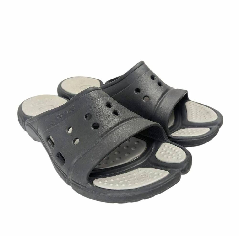 Crocs Prepair black & gray foam slide comfort sandals mens slip-ons 13